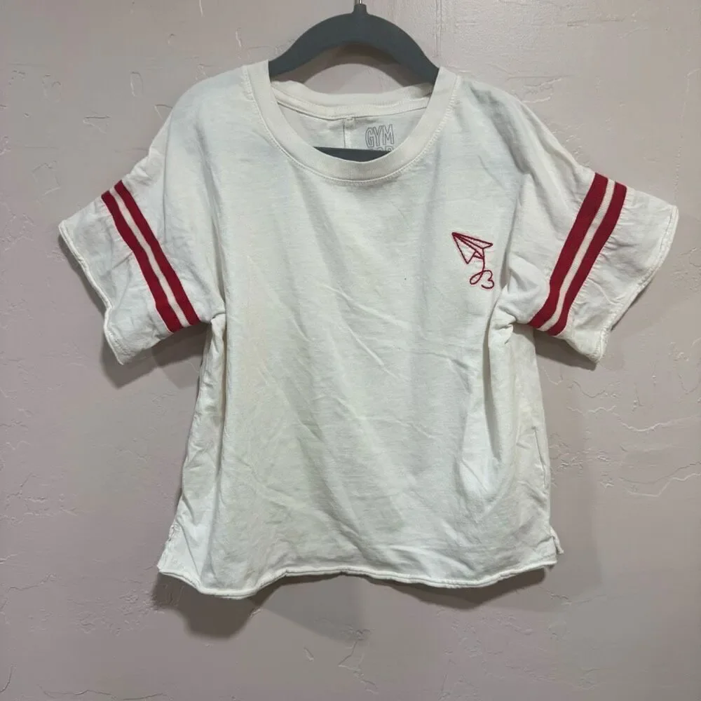 Gymboree Girls Size Medium (7/8) Paper Airplane Heart Shirt
